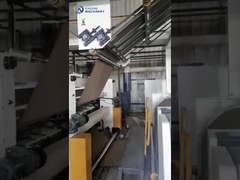 Linha de produção ondulada do cartão da máquina da cartonagem da caixa