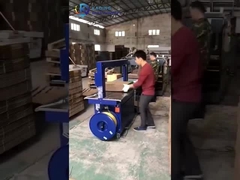 PP semi auto que prendem com correias a máquina para cartão ondulado e caixas