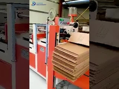 Máquina coladora e dobradora de caixa semiautomática para colar papelão ondulado