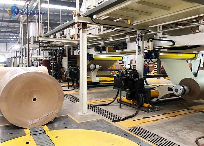 linha 180m/min ondulada de alta velocidade para cartão ondulado de 3/5/7 de camada