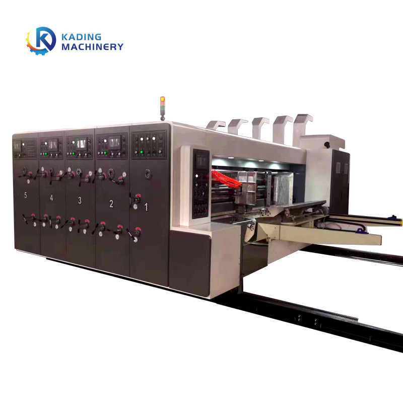3 cores encadernam a máquina de impressão da impressão de Flexo para 5 camadas de cartão ondulado