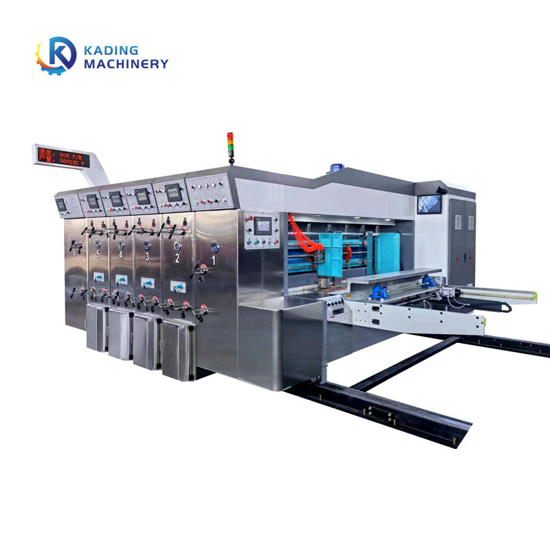 1-6 máquina de impressão de Flexo das cores para caixa ondulada com sistema de fonte da estrutura e da tinta do ajuste da fase