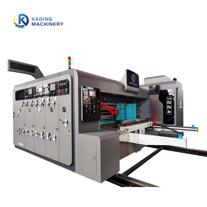 Máquina de impressão totalmente automático da caixa para cartão ondulado e controle do PLC