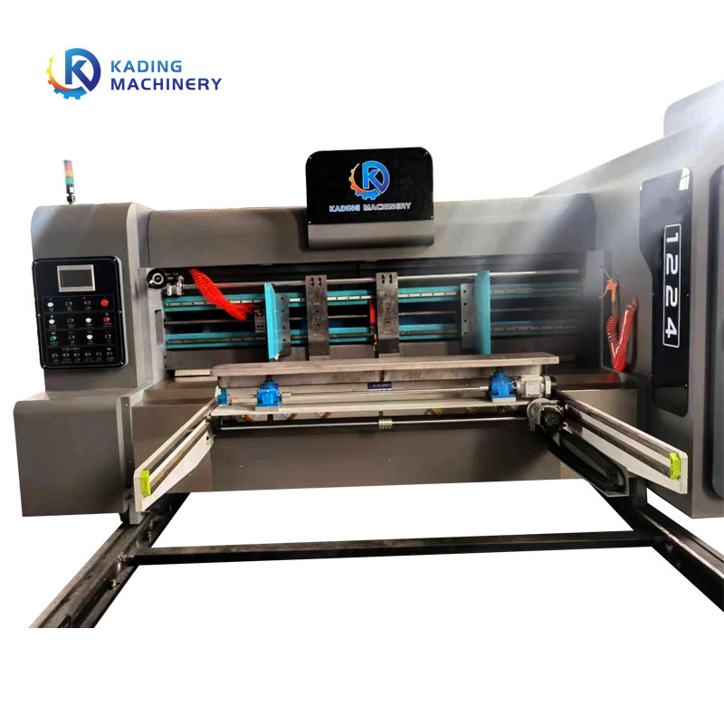 Máquina cortando giratória semi automática para caixas onduladas com a máquina de impressão de Flexo