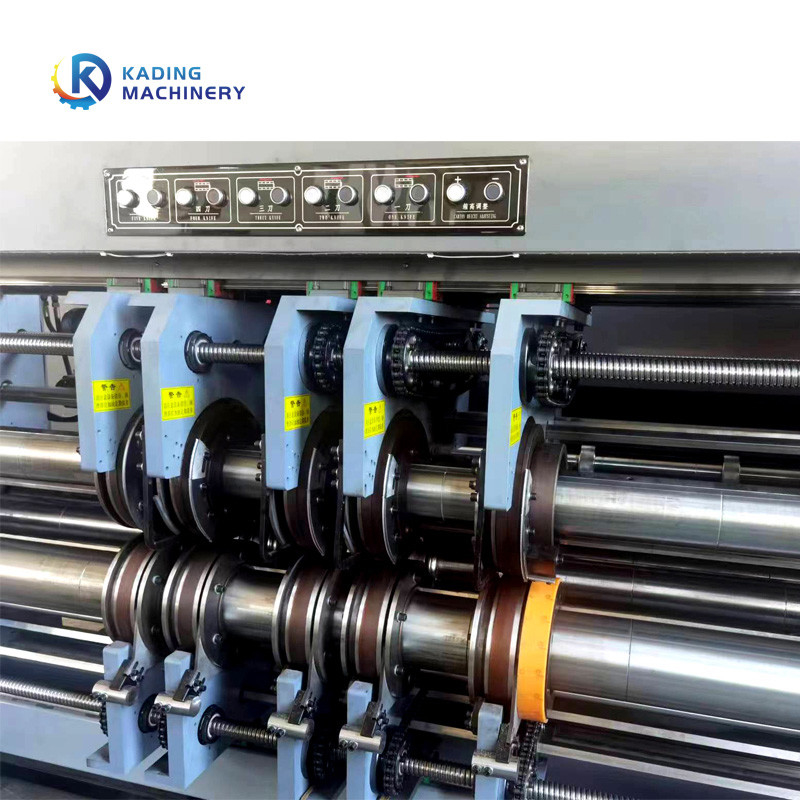 Máquina de Impressão Flexo Multicolor para Cartão Corrugado Com Ecrã Táctil PLC