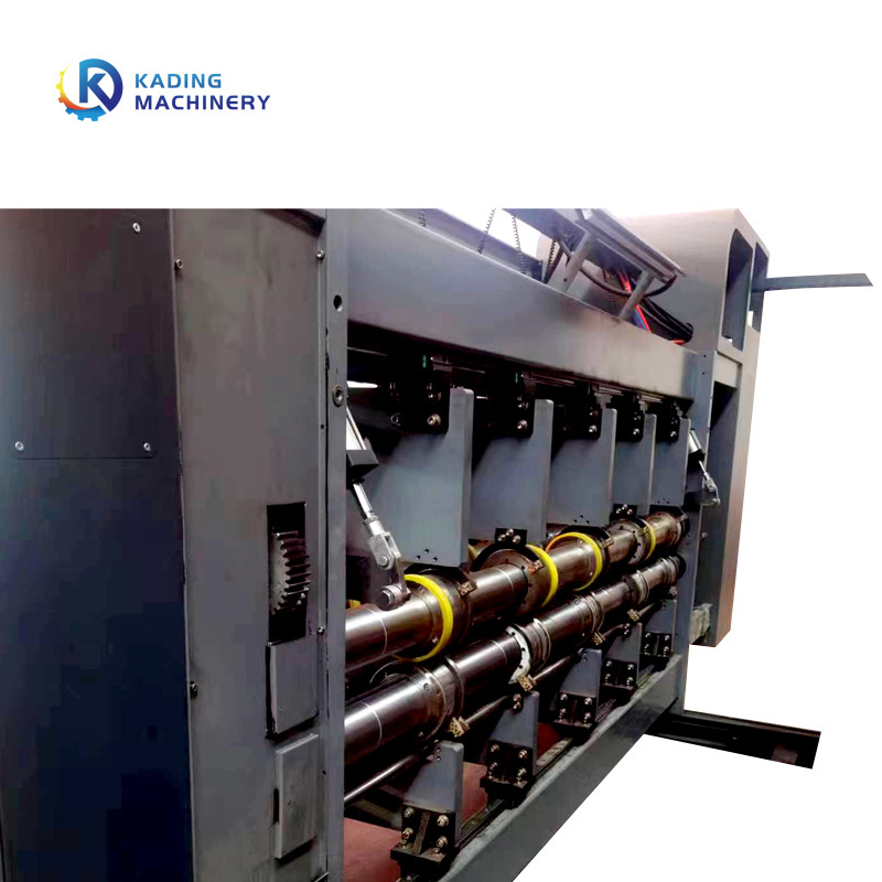 Máquina de Impressão Flexo Multicolor para Cartão Corrugado Com Ecrã Táctil PLC