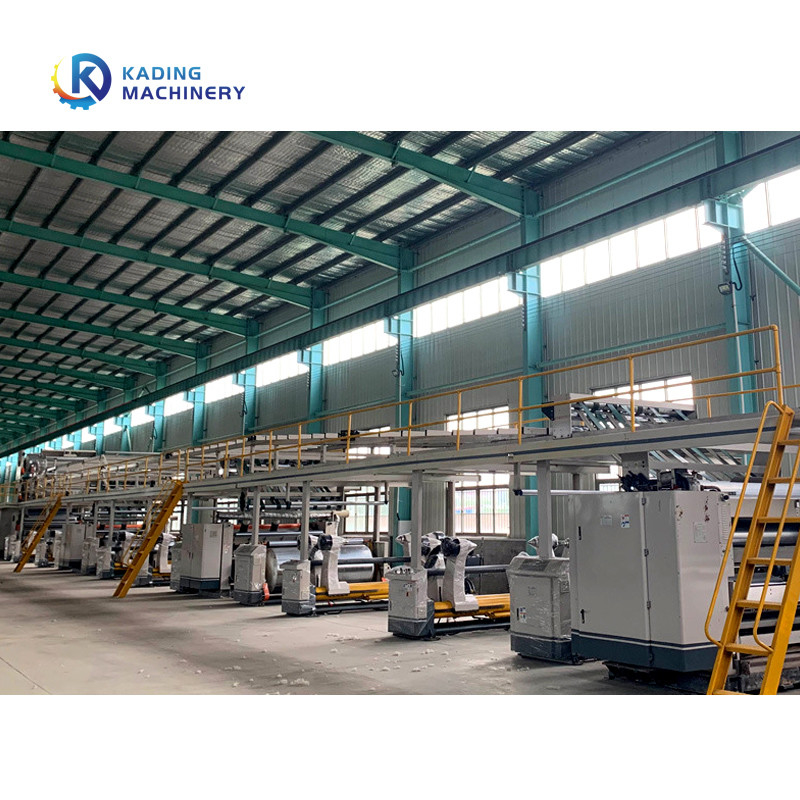 3 camadas da linha da corrugação com forro pre Heater And Single Facer Machine