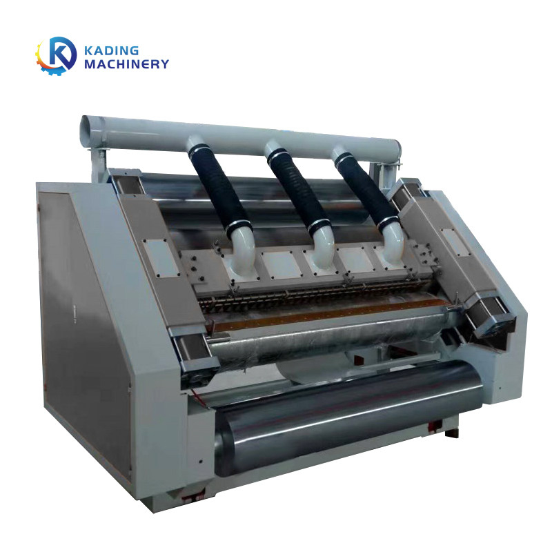 Tipo máquina ondulada do aquecimento de óleo do único Facer com auto unidade de alimentação para fazer o papel de 3 dobras