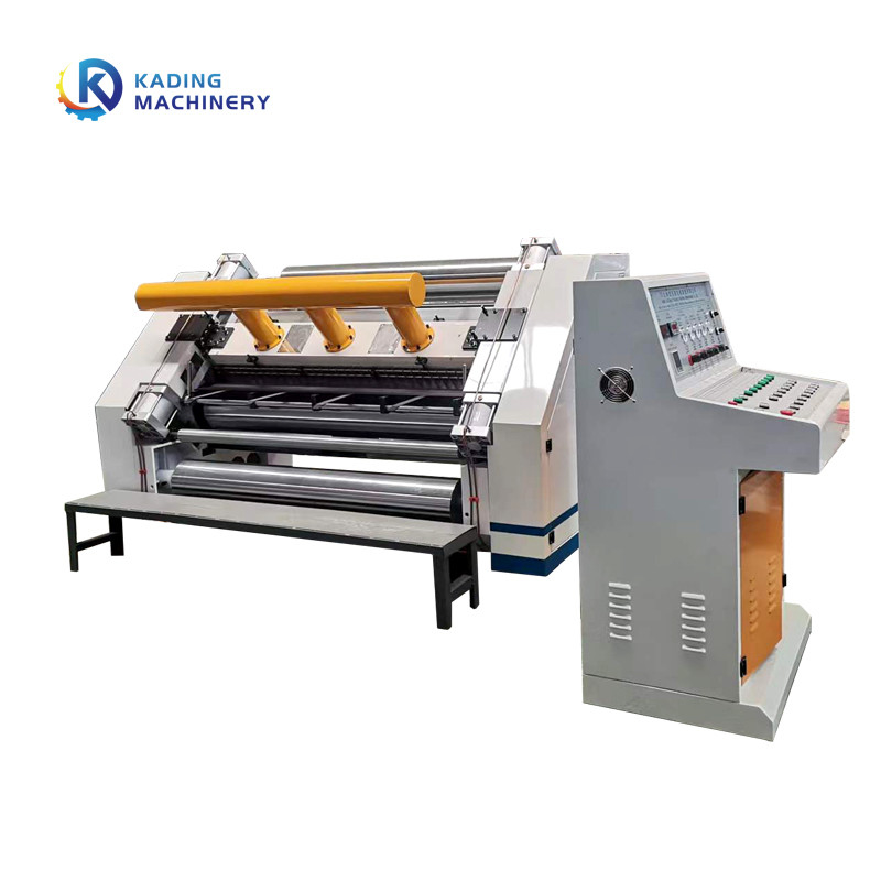 Papel ondulado da largura Fingerless ondulada da máquina 1400mm do único Facer de aquecimento de vapor