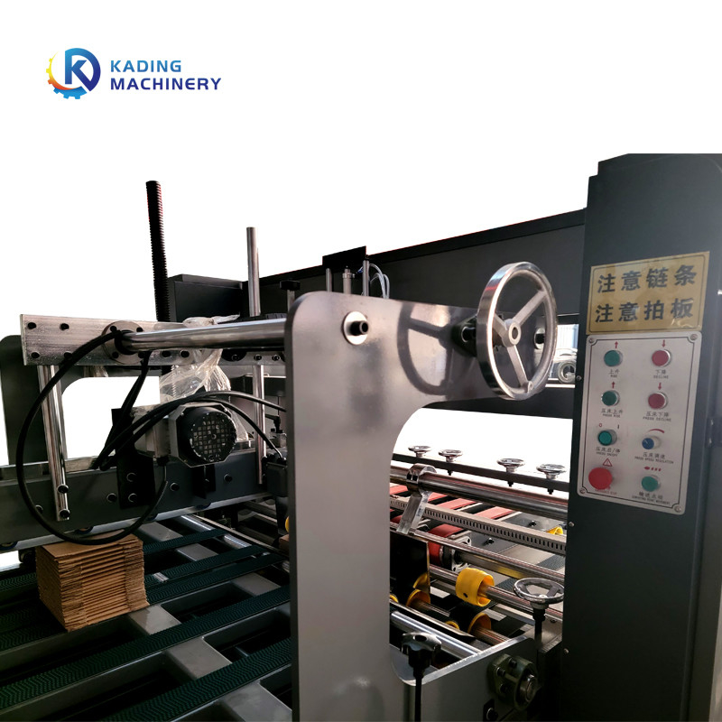 Máquina automática de Gluer do dobrador para cartão ondulado com controle do PLC