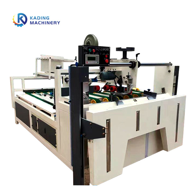 Dobrador ondulado semi auto Gluer da caixa para a caixa da caixa de 2600mm 2800mm com alimentação manual