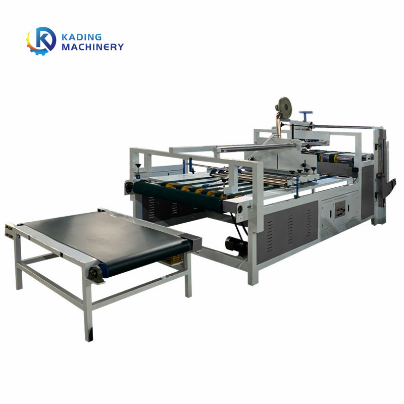 Dobrador ondulado semi auto Gluer da caixa para a caixa da caixa de 2600mm 2800mm com alimentação manual