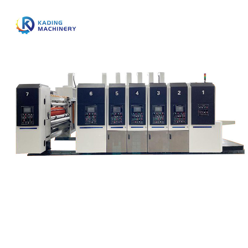 A alimentação do servo motor encaderna a máquina imprimindo para caixas de ondulação da caixa