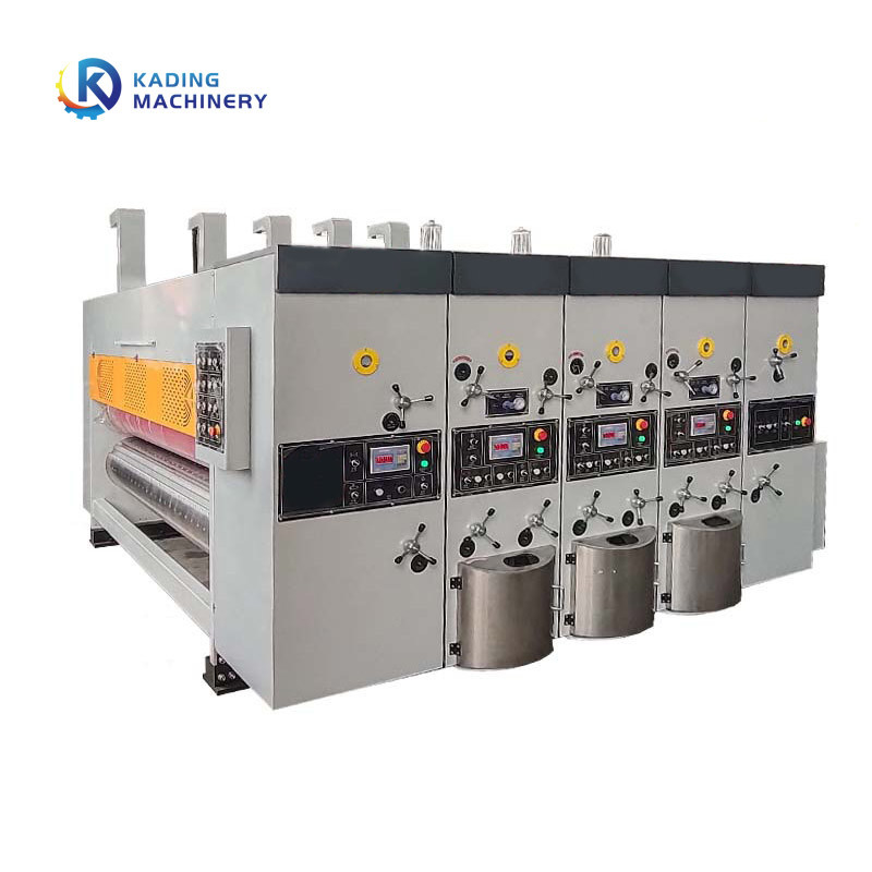 Máquina de impressão de caixas corrugadas com tinta flexível à base de água com controle PLC