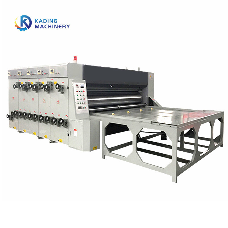 A alimentação manual encaderna a máquina imprimindo para caixa ondulada com tinta Flexographic