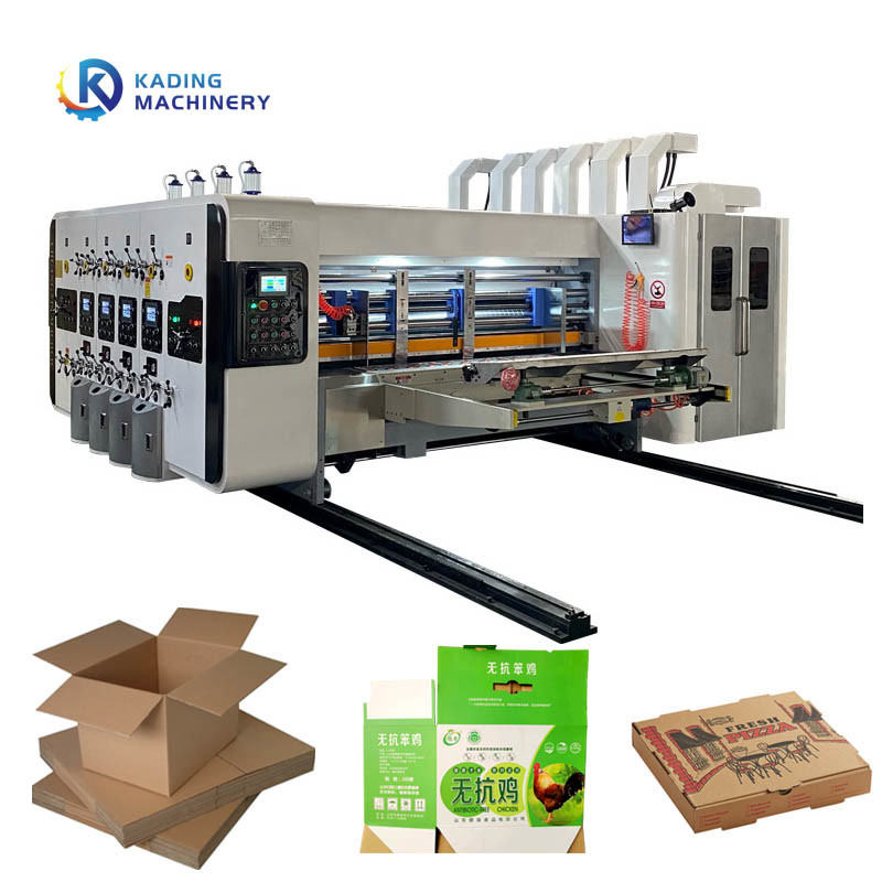 Máquina de impressão automática de cartão de alimentação para cartão ondulado com 250 pcs/min