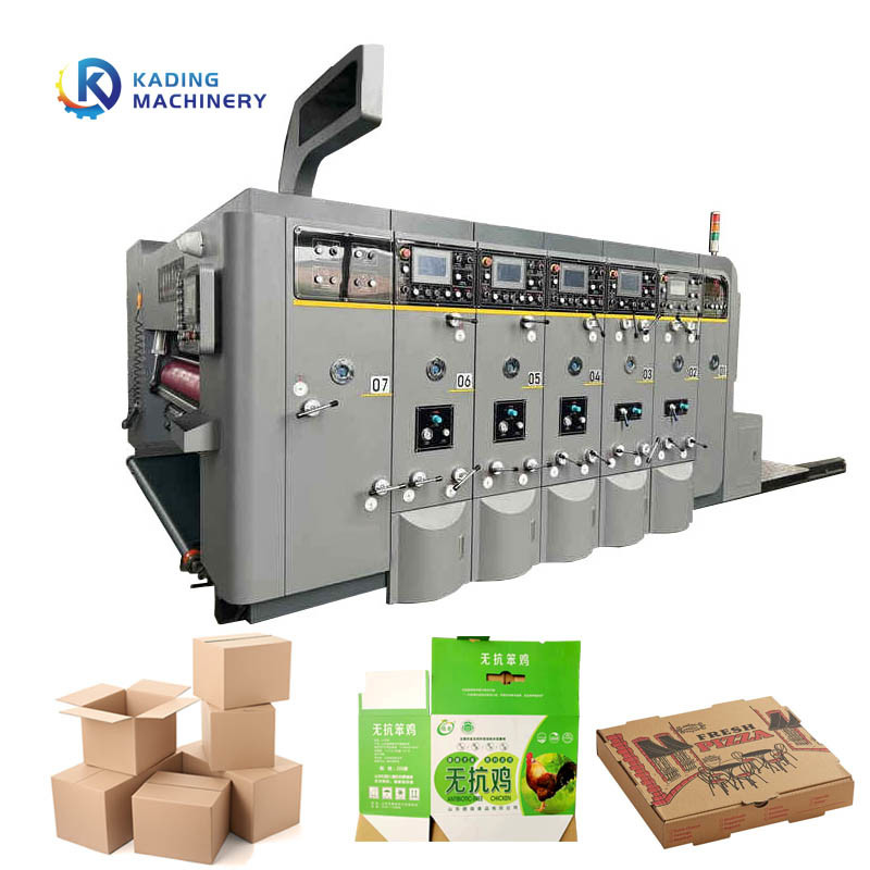Máquina de impressão de caixas corrugadas de rolos de anilox metálico para recipientes de cartão
