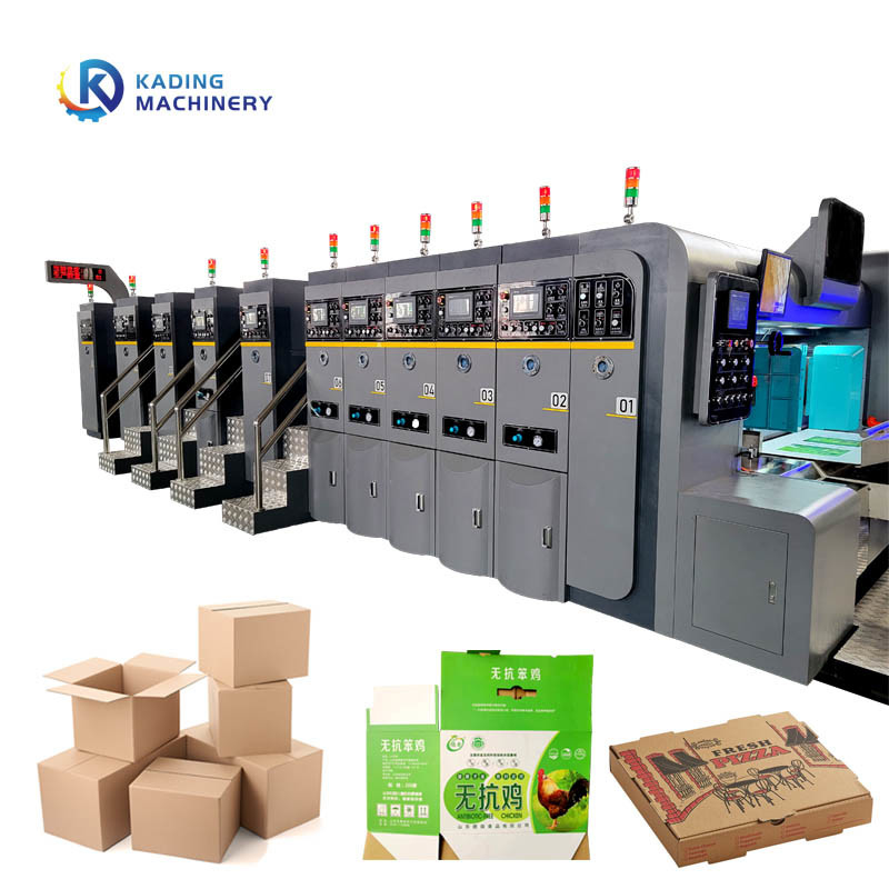 Máquina de impressão de caixas flexo corrugadas de 200pcs / min