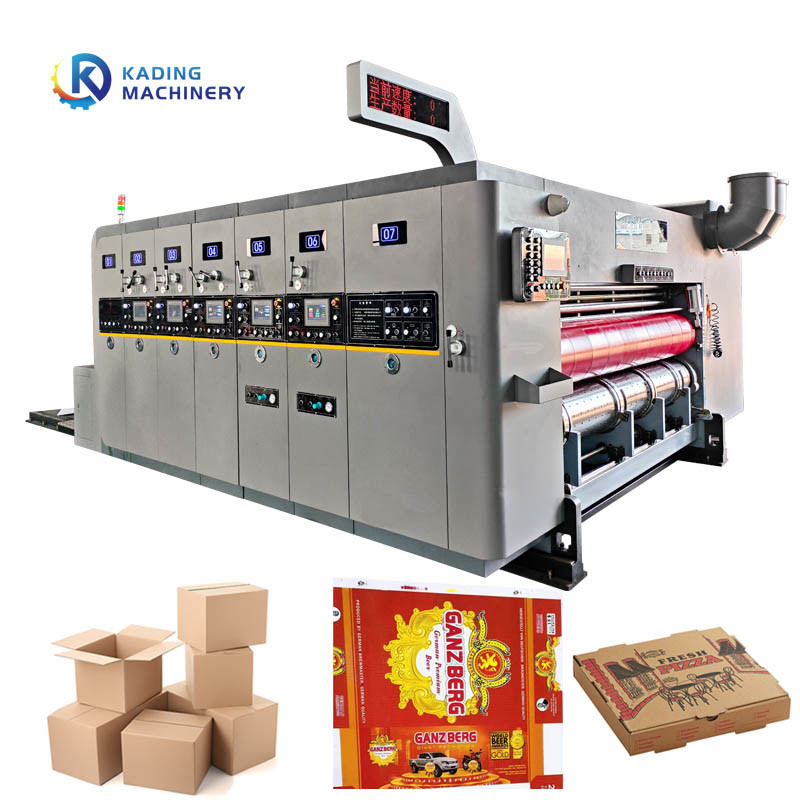 Máquina de impressão de caixas flexo corrugadas de 200pcs / min