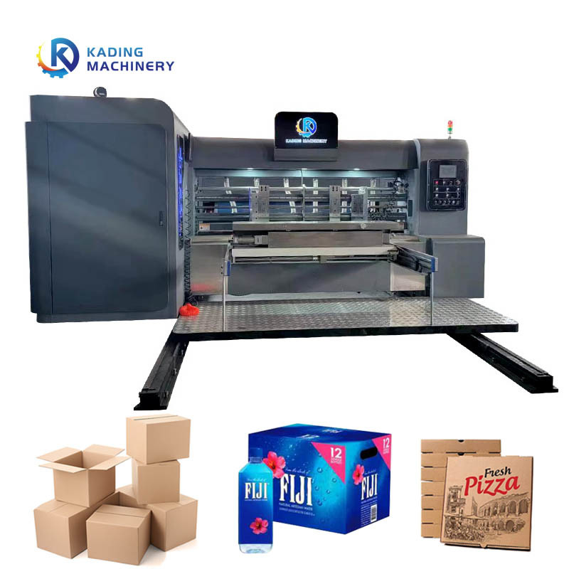 Máquina de impressão de papelão de borda de chumbo Controle inteligente para fazer cartão ondulado