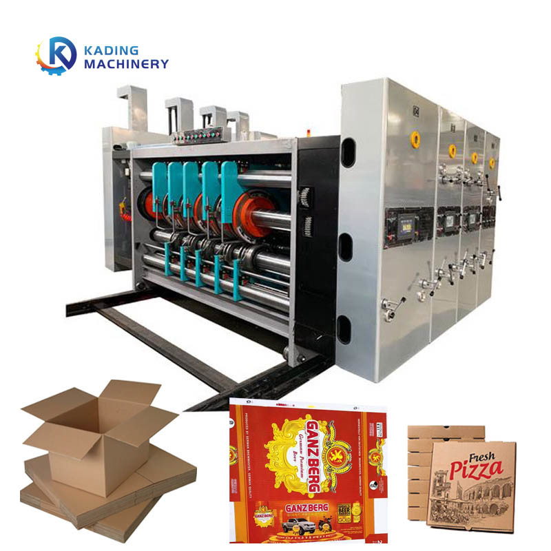 Impressora automática de caixas de cartão de alimentação, cortadora de matriz, cortadora de tinta de água para a fabricação de caixas de tacos