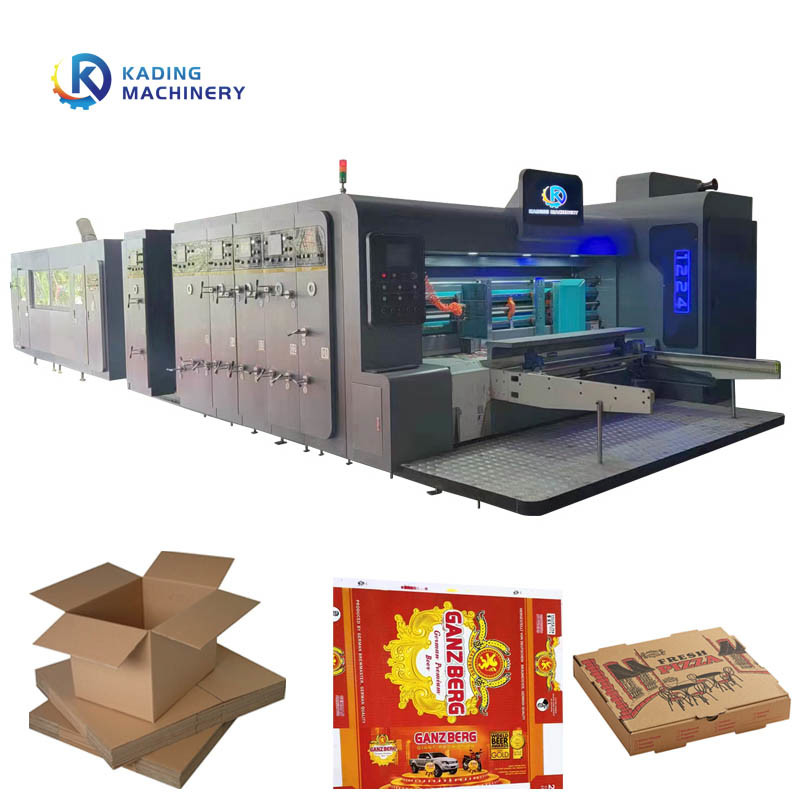 Máquina de impressão automática de cartão de alimentação para cartão ondulado com 250 pcs/min