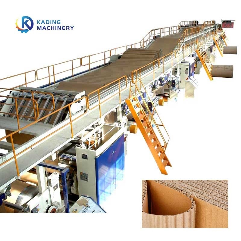 Máquina de fabricação de cartão ondulado de 300 m/min com sistema de gestão da produção