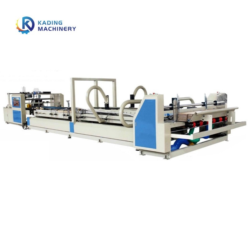 4 6 Corners Full Auto Folder Gluer máquina de costura para a fabricação de caixas de pizza