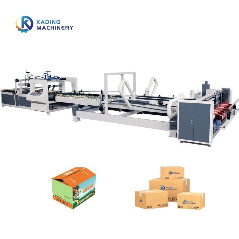 4 6 Corners Full Auto Folder Gluer máquina de costura para a fabricação de caixas de pizza