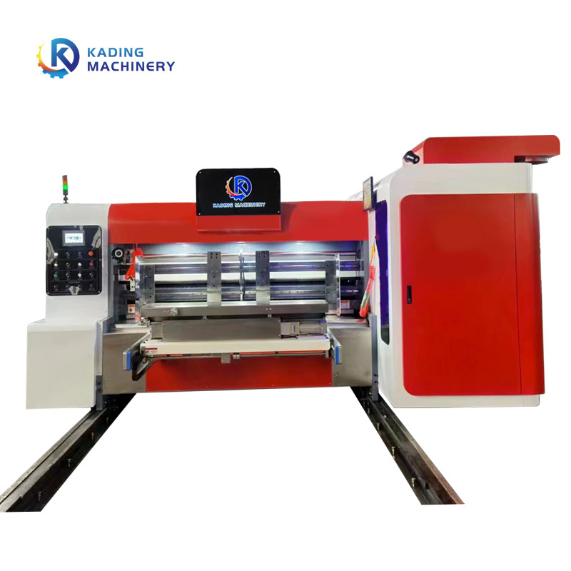 Caixa de pizza a fazer caixa corrugada máquina de impressão de alimentação de servo motor