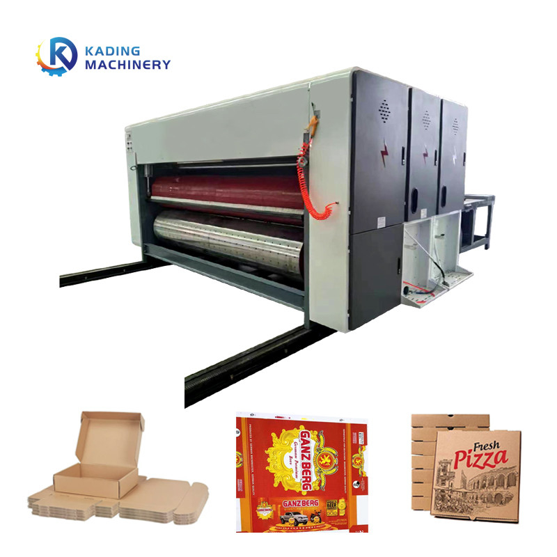 Máquina de impressão de cartão ondulado de alta velocidade para fabricação de caixas de pizza doce