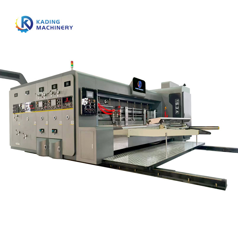 Máquina de impressão de caixas corrugadas de cores múltiplas Flexo para fabricação de caixas de pizza