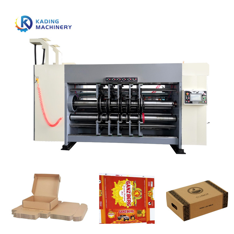Máquina de impressão de caixa ondulada de sucção de vácuo completo de alimentação de servo motor
