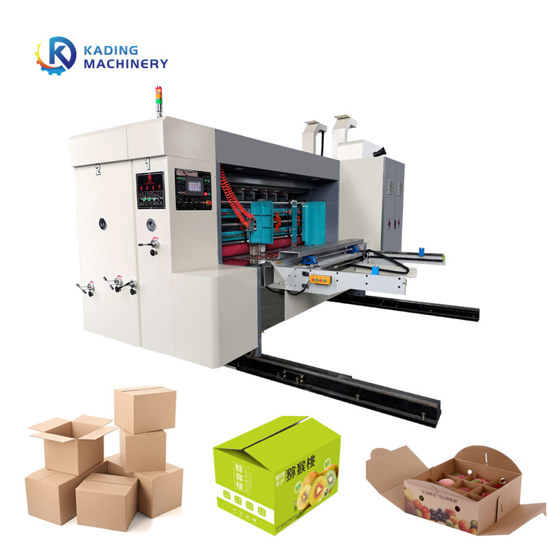 Máquina de impressão de caixa corrugada baseada em tinta de água de alimentação automática da borda frontal