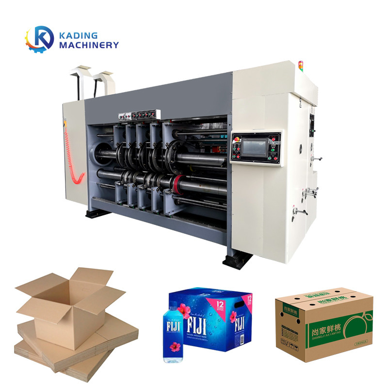 Máquina de impressão de caixa corrugada baseada em tinta de água de alimentação automática da borda frontal