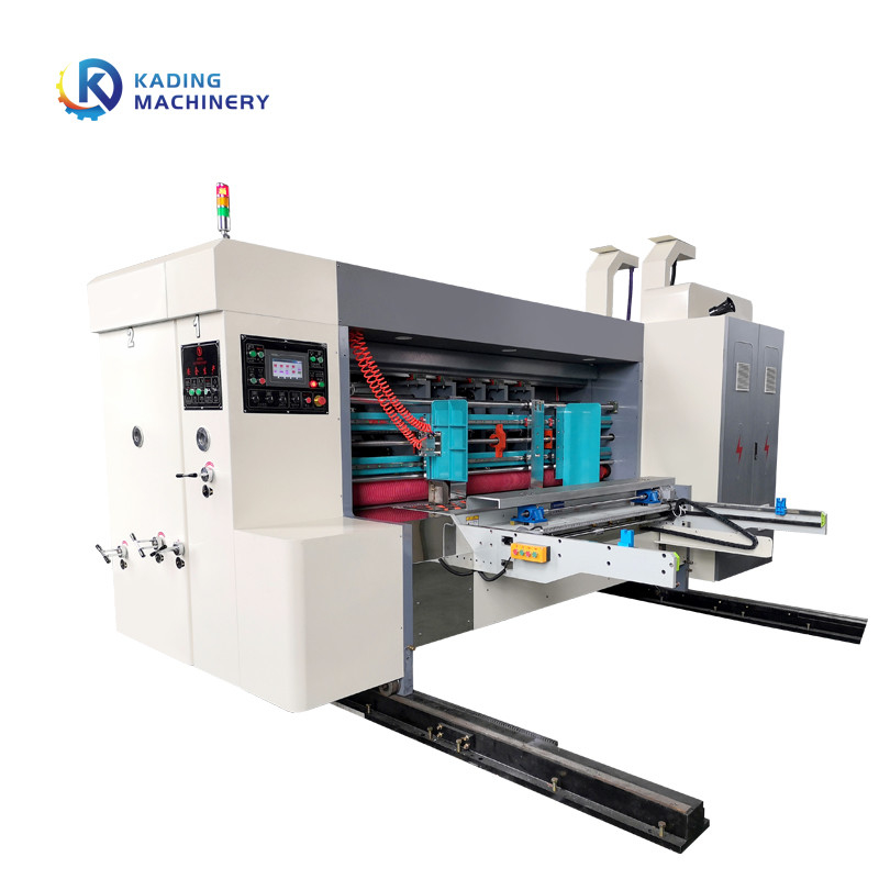Máquina de impressão de caixa ondulada de sucção de vácuo completo de alimentação de servo motor