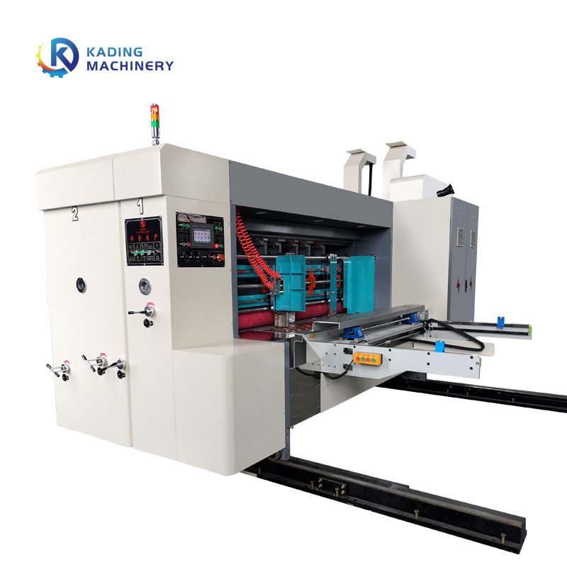 Máquina de impressão de caixa ondulada de sucção de vácuo completo de alimentação de servo motor