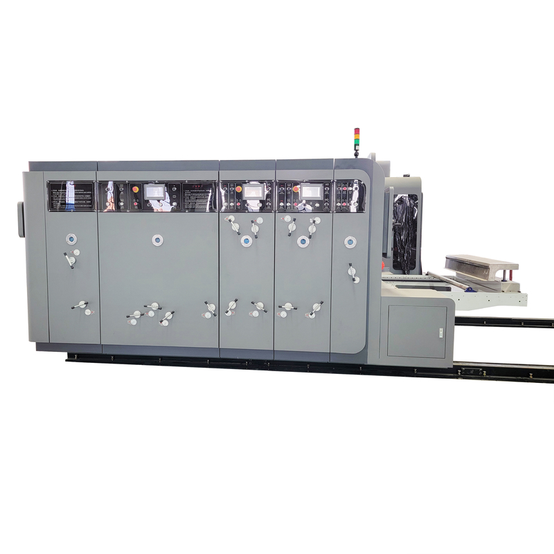 Máquina de impressão de folhas onduladas totalmente automática com lâmina de corte por die