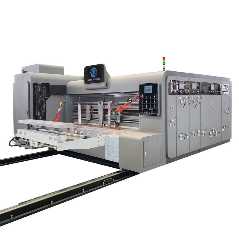 Máquina de impressão de caixa corrugada de transferência de papel a vácuo de alimentação automática de servo motor