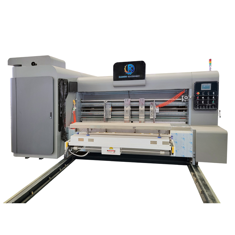 Máquina de impressão de caixa corrugada de transferência de papel a vácuo de alimentação automática de servo motor