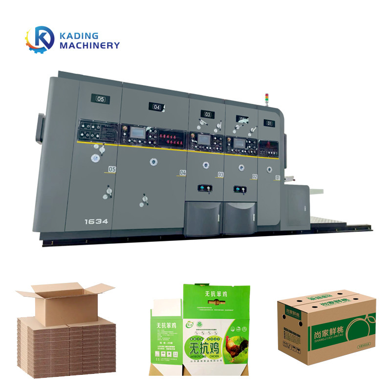 Máquina de impressão de caixa corrugada de 150pcs / min