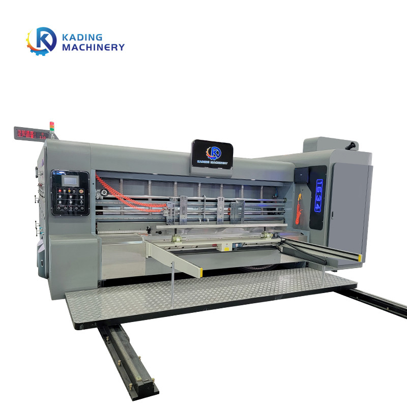 Máquina de impressão de caixas de cartão multicolor de corte por matrizes rotativas para fabricação de caixas de pizza